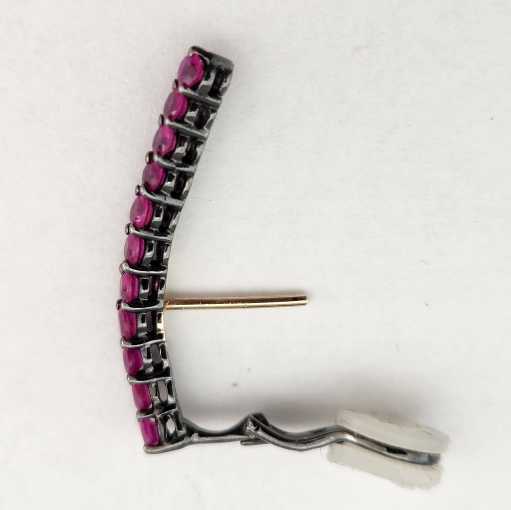 Ruby Ear Climber Pair - image 5